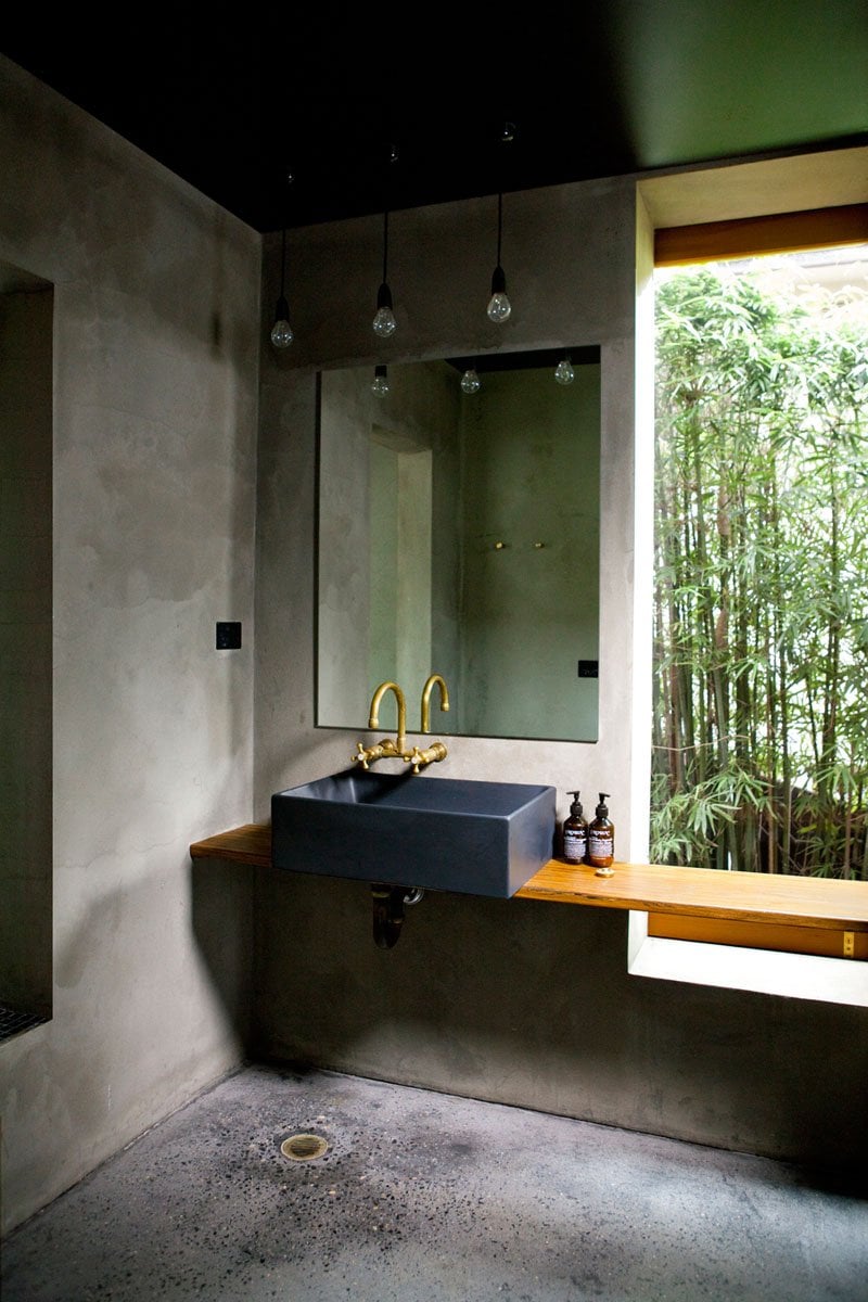 1. industrial insertions will add an edgy touch to your bathroom design