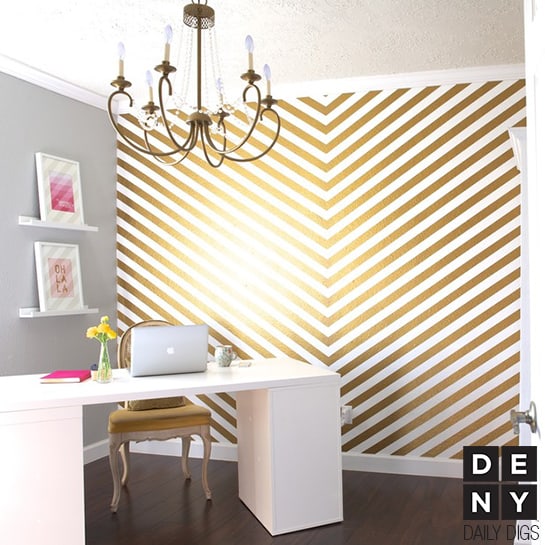 CHEVRON PATTERNS WALL ACCENT IDEAS