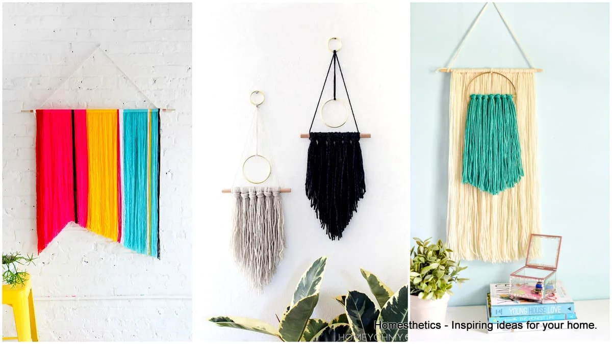 Splendid DIY Yarn Wall Hangings to Realize at Home