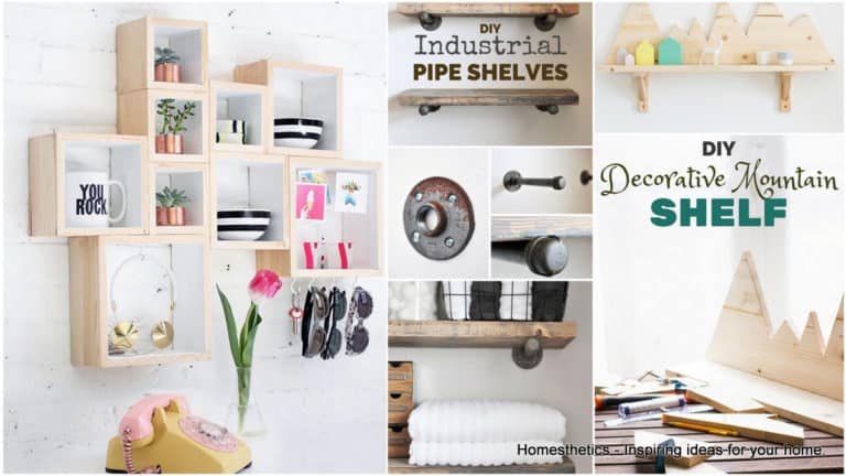 19 Beautiful Easy DIY Shelves to Build at Home