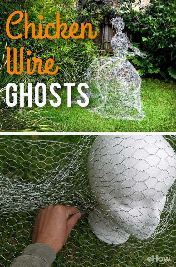 21. USE CHICKEN WIRE TO CREATE EPIC GHOST INSTALLATIONS