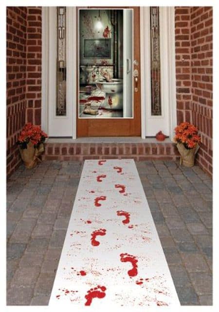 5. IMPRINT BLEEDING STEPS ON YOUR TEMPORARY WHITE WALKWAY