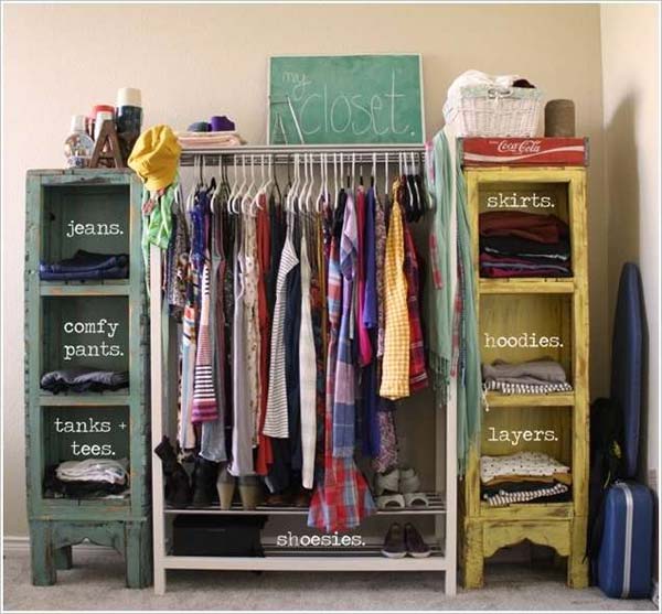 Clothes Storage Solved by 17 Ingenious Low-Cost DIY Closets Swiftly (13)