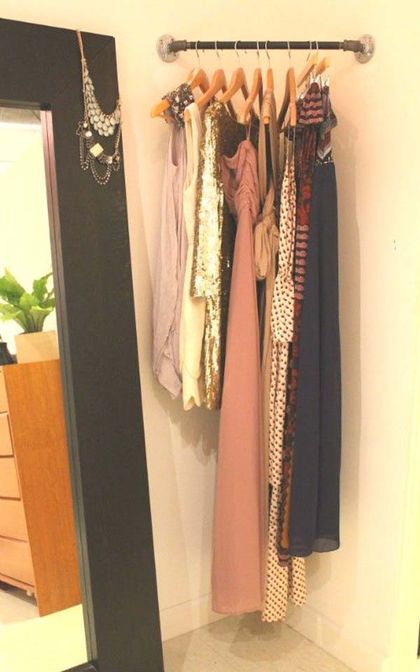 Clothes Storage Solved by 17 Ingenious Low-Cost DIY Closets Swiftly (6)