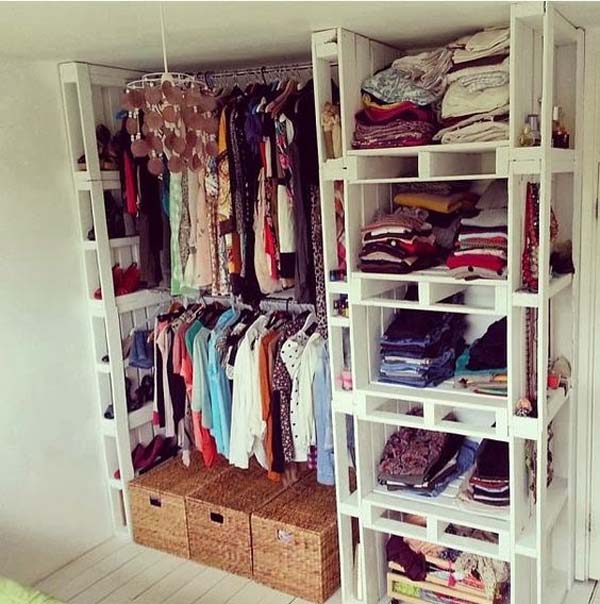 Clothes Storage Solved by 17 Ingenious Low-Cost DIY Closets Swiftly (7)