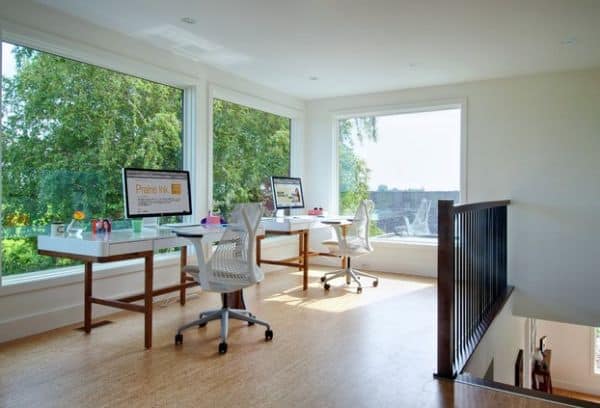 Two-identical-workstations-in-a-home-office-for-a-couple