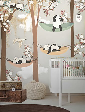 little hands wallpaper mural - slepping in the trees blog