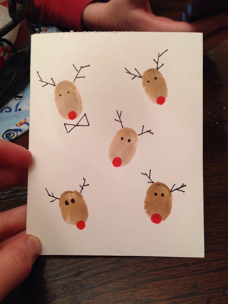 homemade christmas card designs for kids