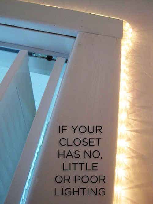 effective way to light bedroom closets