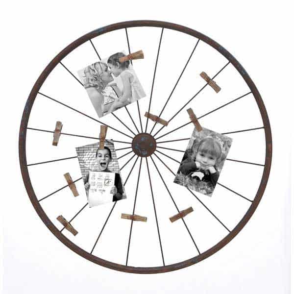 28. RE-PURPOSE A WHEEL AND ENHANCE IT WITH MEMORIES