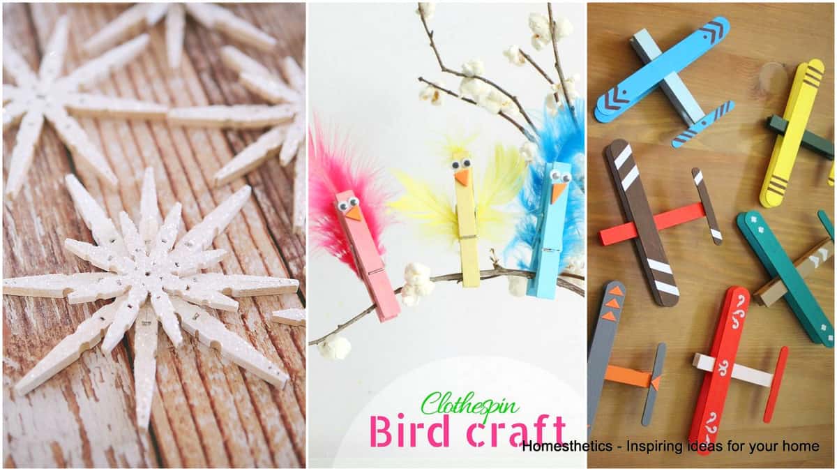 Ingeniously Creative Clothespin Crafts For Your Home 001