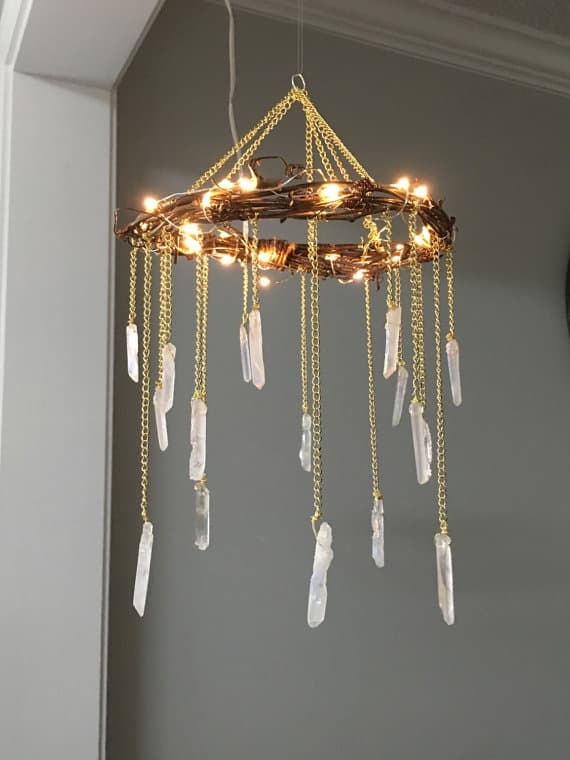 17. CRAFT A BOHEMIAN RUSTIC CHANDELIER