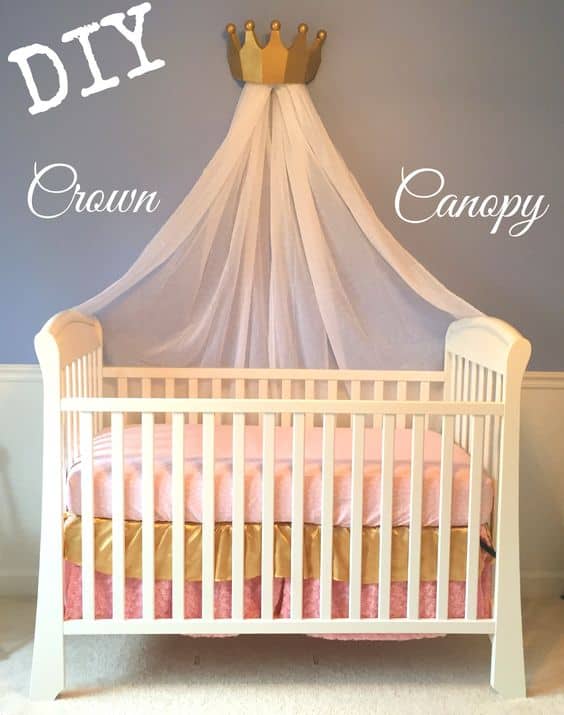 9. CANOPY CRIB MADE FOR A PRINCE OR A PRINCESS