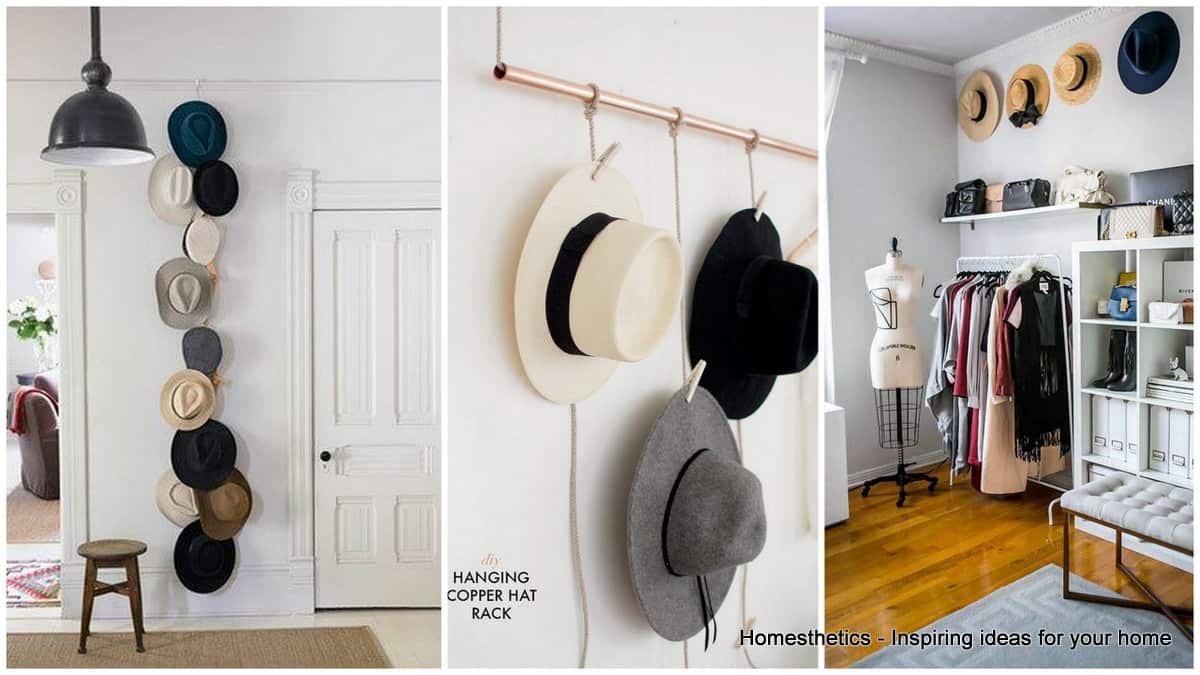Genius and Lovely Hat Storage Ideas and hat rack designs
