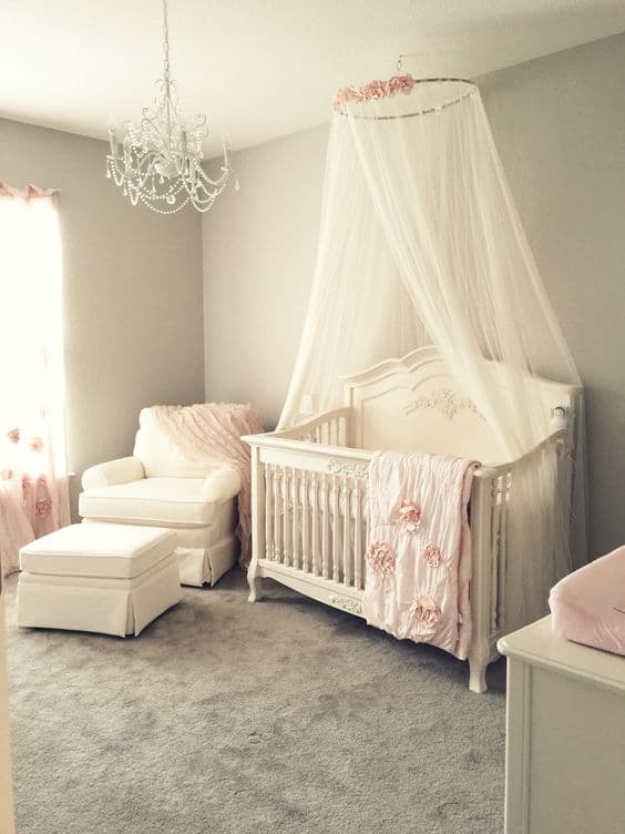 5. ALWAYS LOVELY IN SOFT PINK CRIB CANOPY