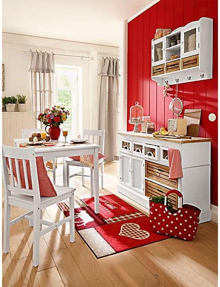 RED KITCHEN WALL ACCENT
