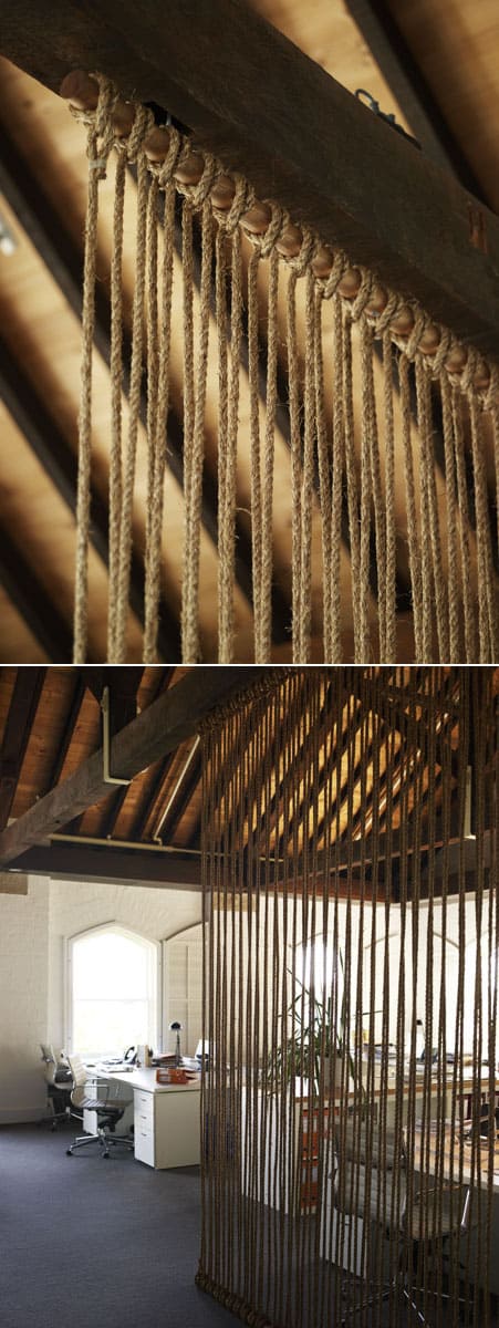 rope room divider 