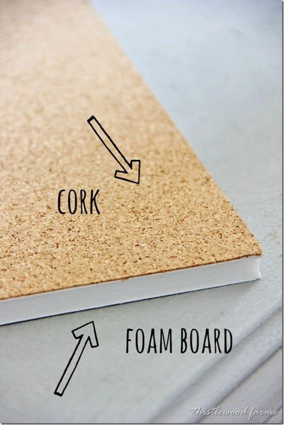 20. DOUBLE A THIN CORK SHEET WITH FOAM BOARD