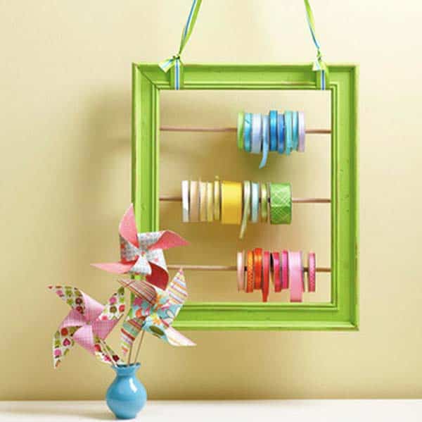 45. ORGANIZE YOUR RIBBONS AND WASHI TAPE