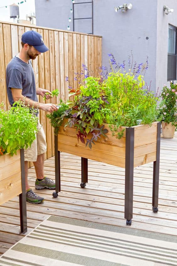 13. ELEVATED PALLET GARDENS