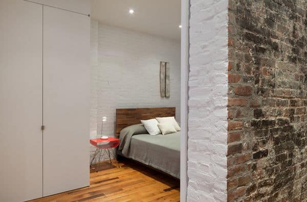 brick in white and red in modern design