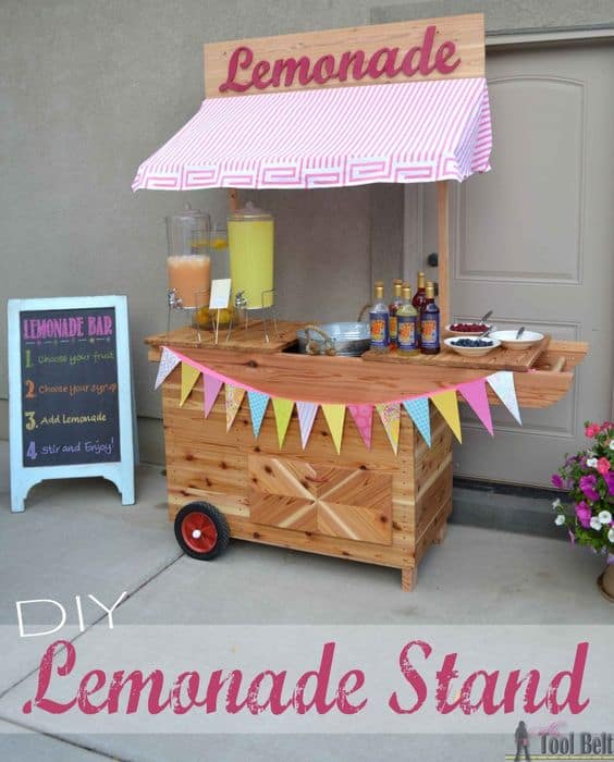 6. Epic looking lemonade stand