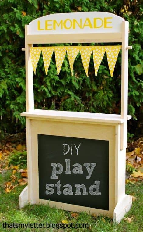 7. DIY play stand 