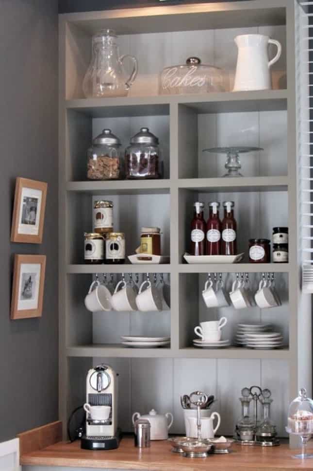 21. MODERN GRAY COFFEE STATION 