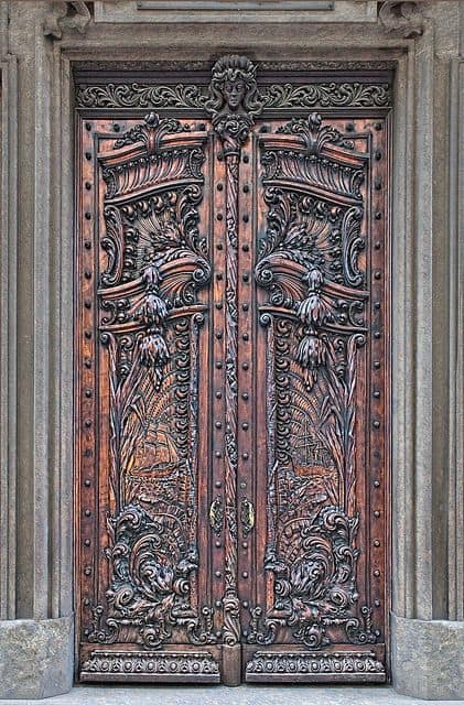 carved doors