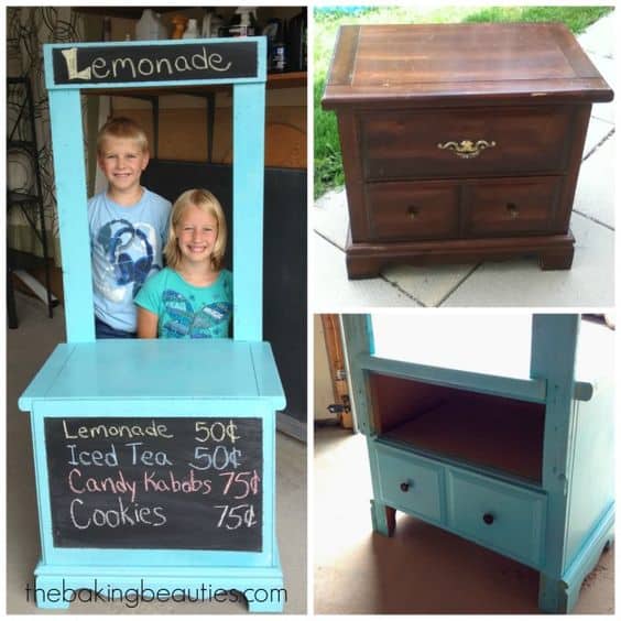 5. Nightstand diy lemonade stand