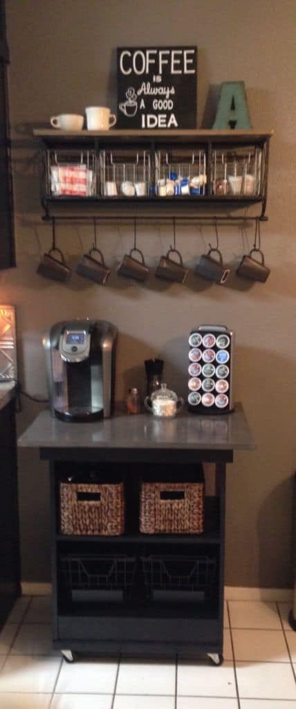 43. GOOD IDEA DIY COFFEE STATION