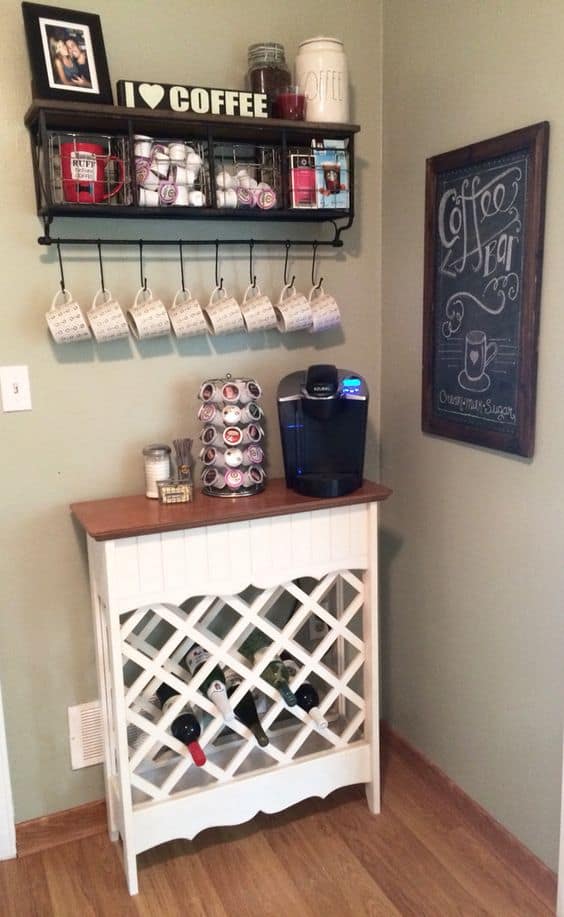 24. SMALL BRILLIANT DIY COFFEE BAR