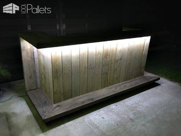 pallet outdoor kitchen bar