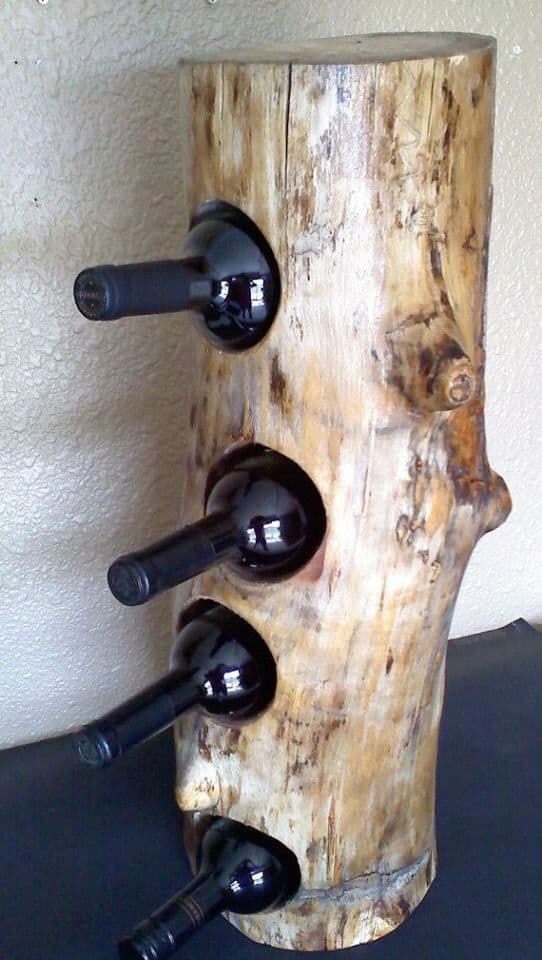 31. STUMP WINE RACK