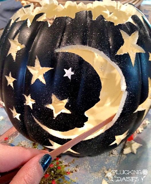 74. PORTRAY THE SKY IN  A PUMPKIN