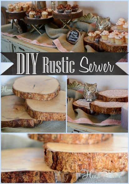 34. DIY RUSTIC SERVER