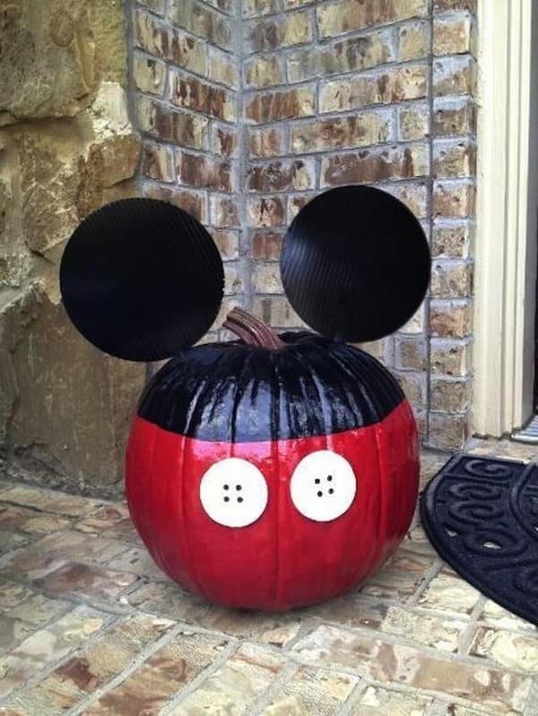 3 mickey mouse pumpkin