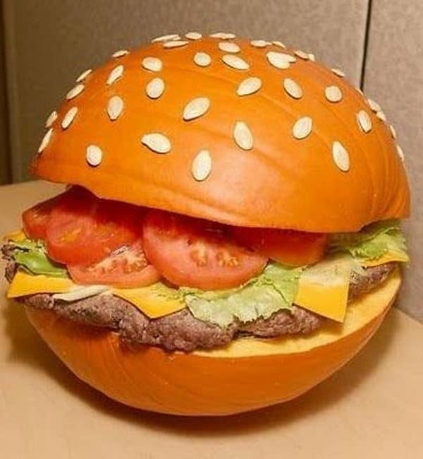 34 pumpkin burger