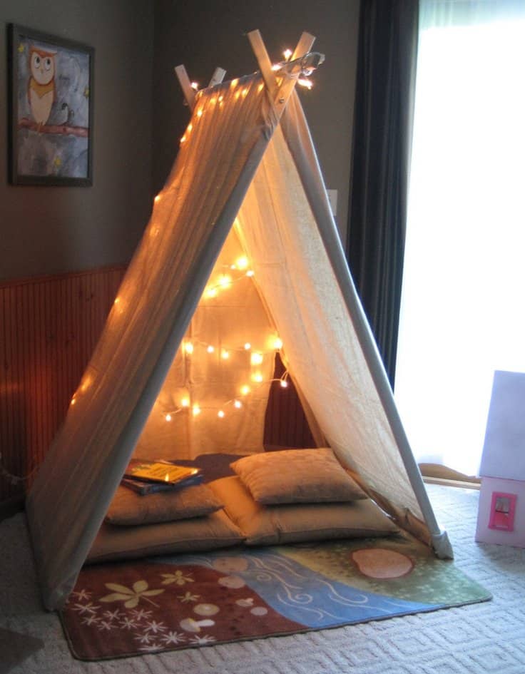 39 Swift and Insanely Fun DIY Tent for Kids 17