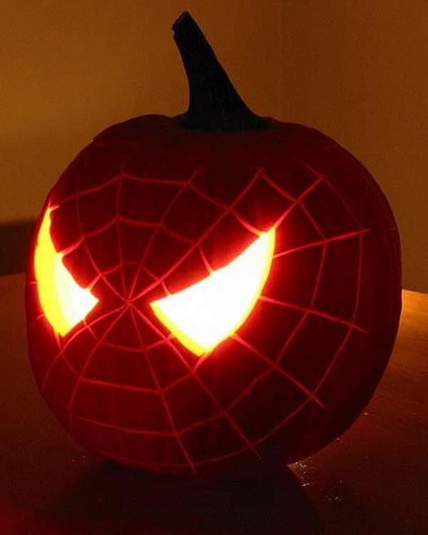9 spider man pumpkin