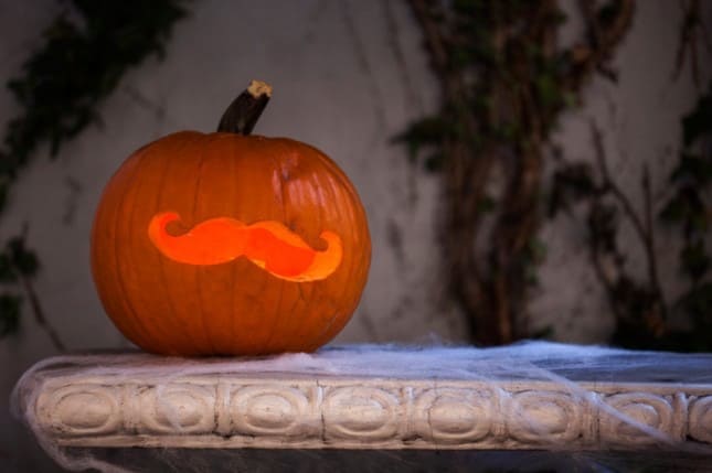 MustacheCarvedPumpkin