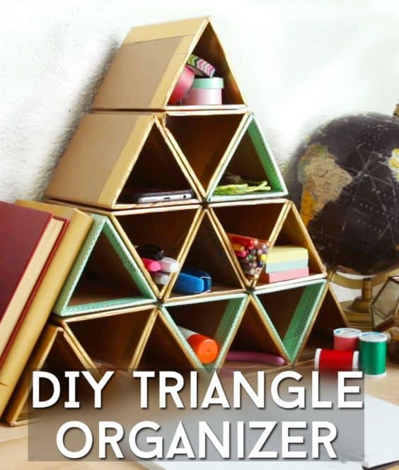 16. MODULAR DIY TRIANGLE ORGANIZER