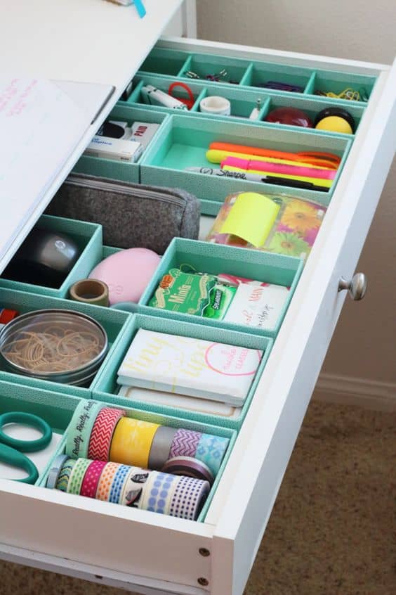 colorful drawer organizer for you desk