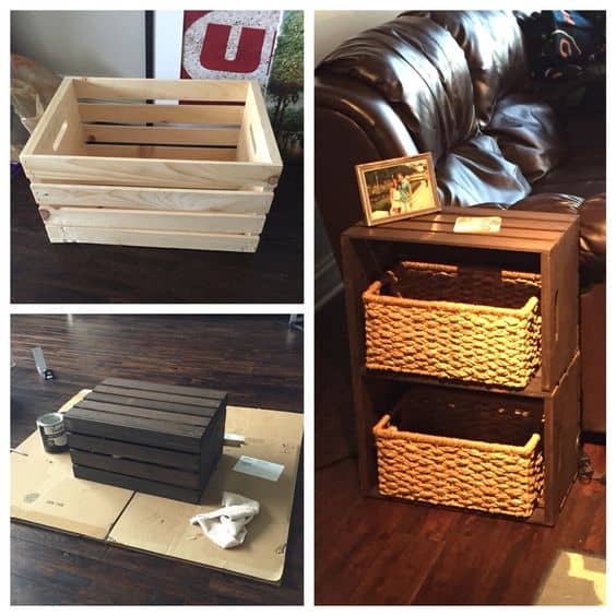 6. GIVING WOODEN CRATES AN OLD LOOK