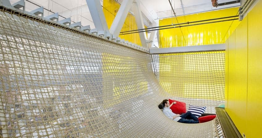 A chill out area at Google Pittsburgh