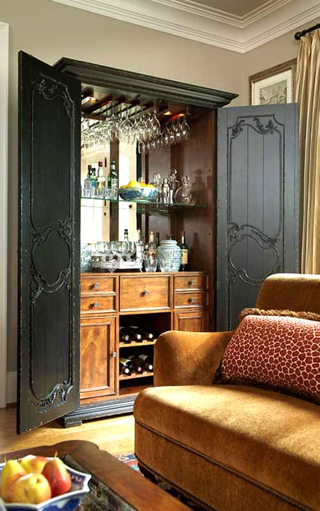 16. EPIC BAR BUILT IN VICTORIAN STYLED CABINET