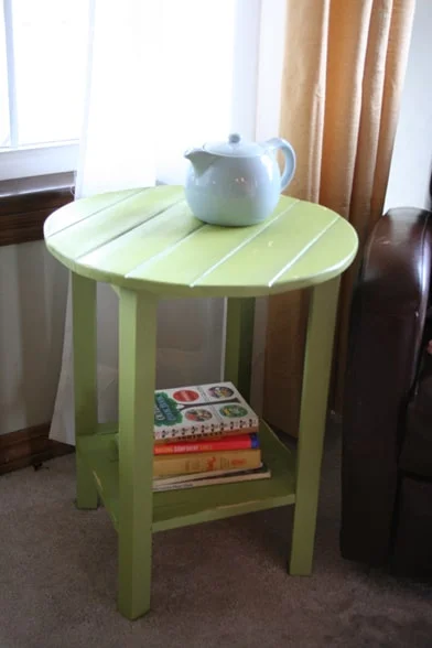 31. COLORFUL SMALL END TABLE