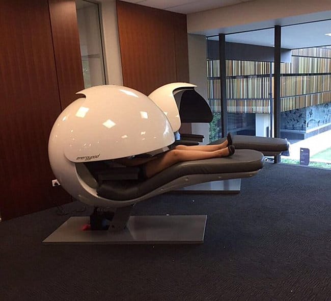 Napping pods in the University of Queensland library