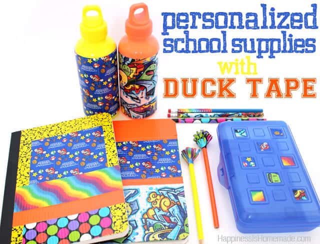 15. USE DUCT/WASHI TAPE TO PERSONALIZE SCHOOL GEAR