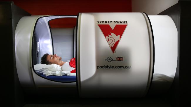 The sleep pod of the Sydney Swans